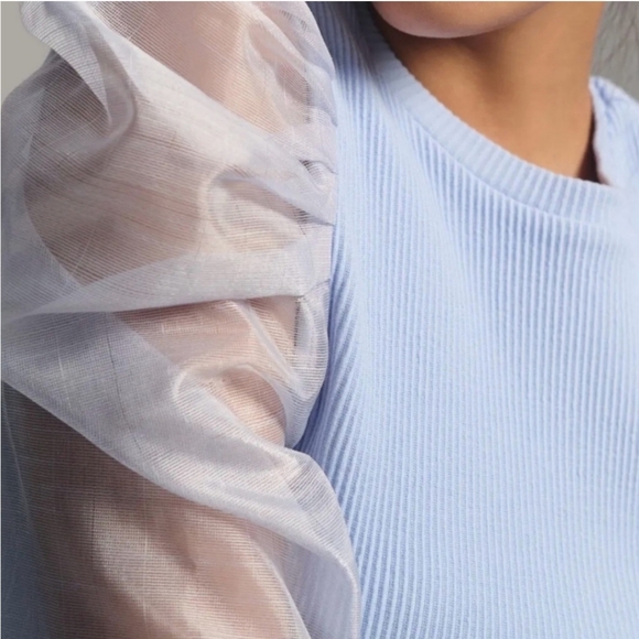 Dolan & Anthropologie Puff Sleeve Sweater NWT - Picture 3 of 6